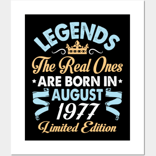 Legends The Real Ones Are Born In August 1967 Happy Birthday 53 Years Old Limited Edition Posters and Art